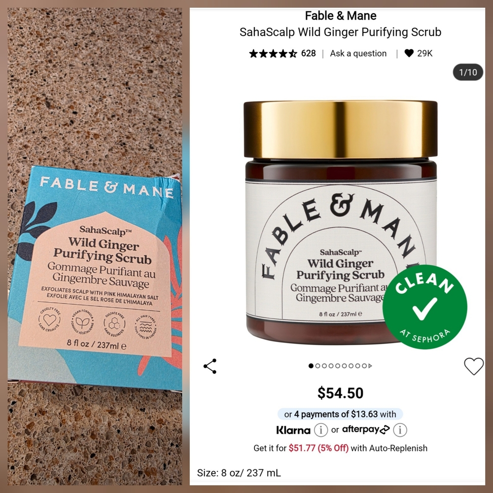 Fable & Mane SahaScalp Wild Ginger Purifying Scrub